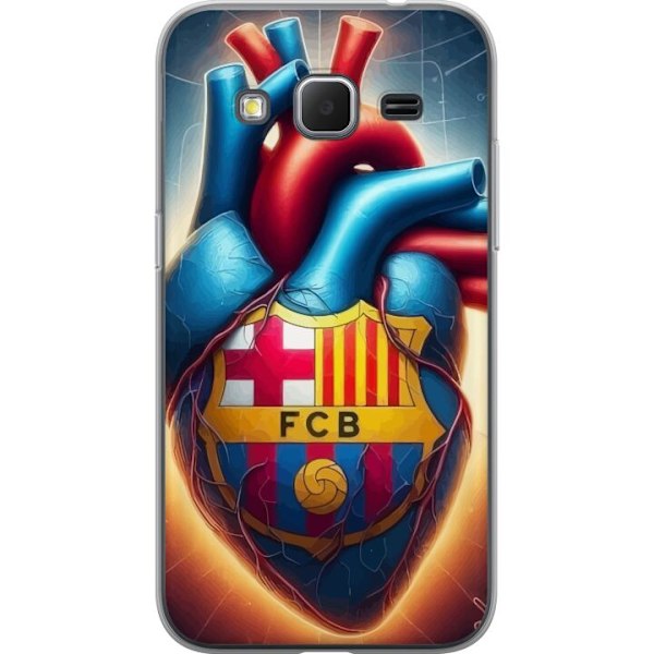 Samsung Galaxy Core Prime Gennemsigtig cover FCB Hjerte