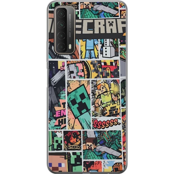 Huawei P smart 2021 Läpinäkyvä kuori Minecraft Taide