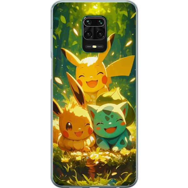 Xiaomi Redmi Note 9 Pro Genomskinligt Skal Pixelmonster spelstil – färgstark design för retroälskande gamers