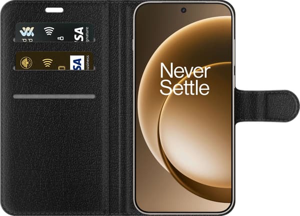 Kompatibel Tegnebogsetui til OnePlus 15 Snöstuga i månsken blå