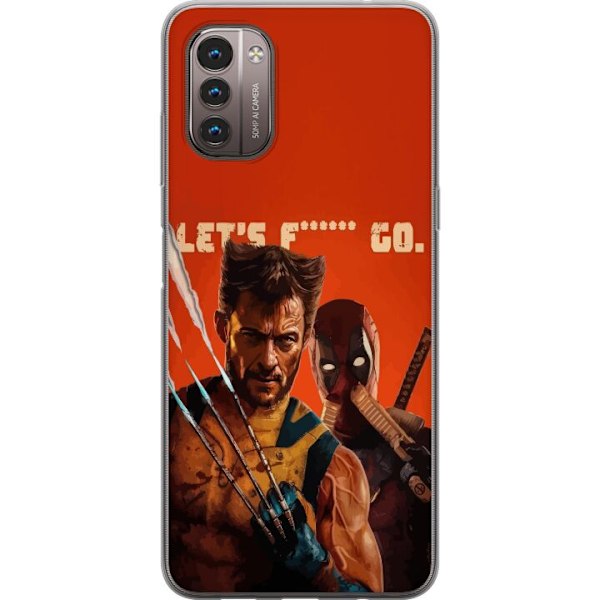 Nokia G21 Läpinäkyvä kuori Deadpool & Wolverine