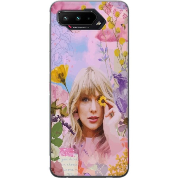 Asus ROG Phone 5 Genomskinligt Skal Taylor Swift - Blomma
