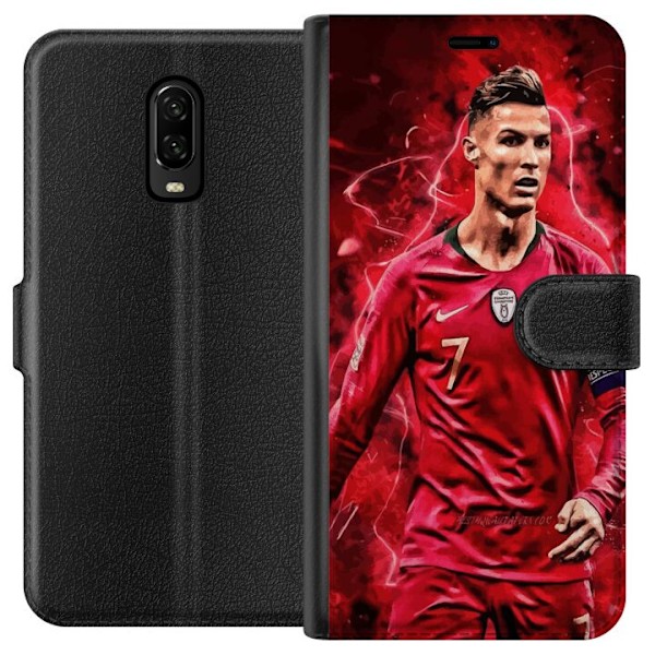 OnePlus 6T Lommeboketui Ronaldo Ferdigheter - CR7 Design for E