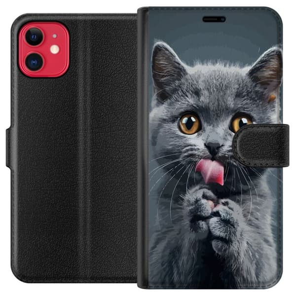 Yhteensopiva Lompakkokotelo Apple iPhone 11 Kissa