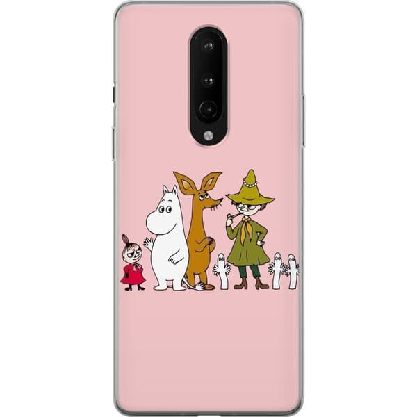 Kompatibelt Mobildeksel til OnePlus 8 Flere figurer sammen på rosa bakgrunn