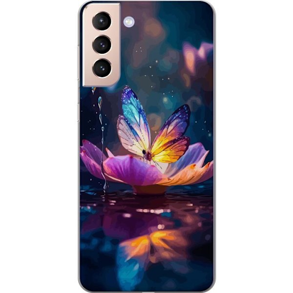 Samsung Galaxy S21 Gjennomsiktig deksel Butterfly