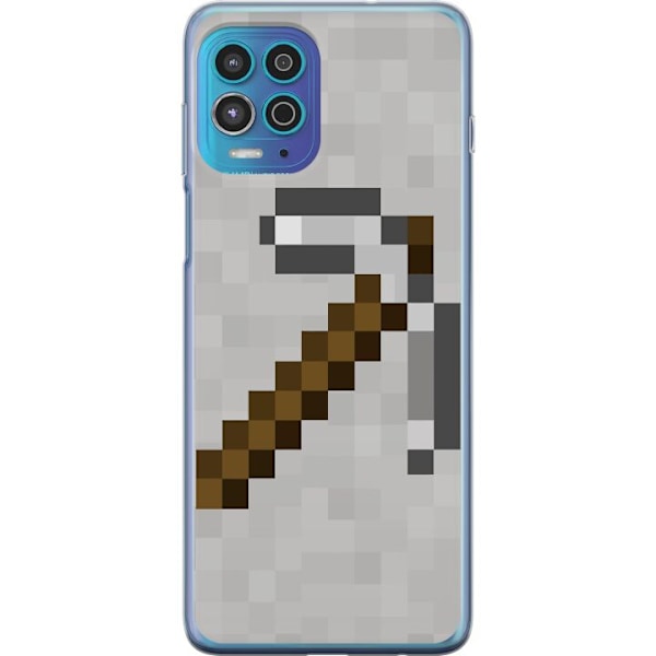 Motorola Moto G100 Genomskinligt Skal Minecraft Tools