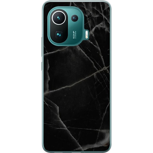 Xiaomi Mi 11 Pro Gjennomsiktig deksel Svart marmor