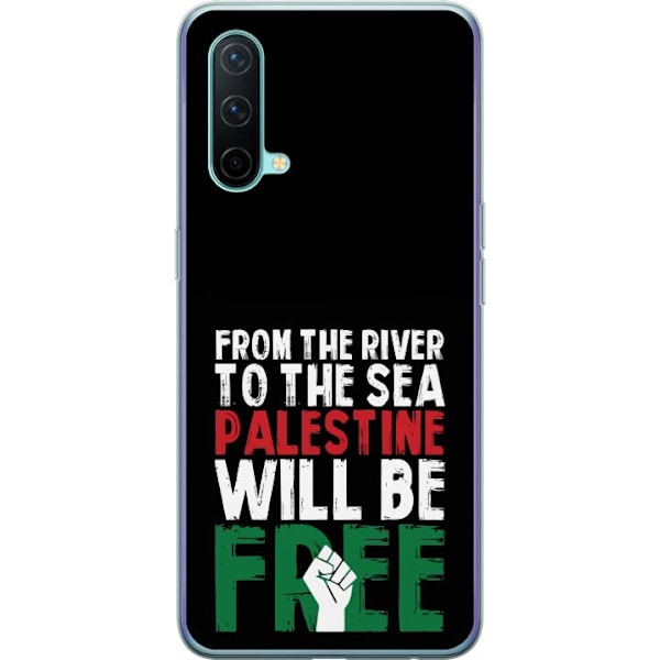 OnePlus Nord CE 5G Genomskinligt Skal Free Palestine – politiskt statement med kraftfullt grafiskt uttryck