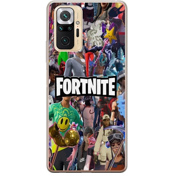 Xiaomi Redmi Note 10 Pro Gennemsigtig cover Fortnite