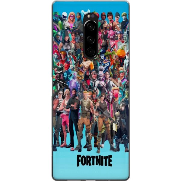 Sony Xperia 1 Läpinäkyvä kuori Fortnite