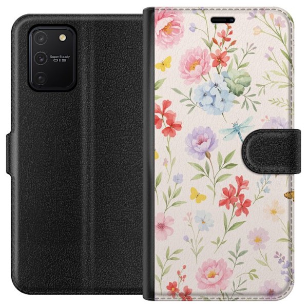 Samsung Galaxy S10 Lite Tegnebogsetui Blomster