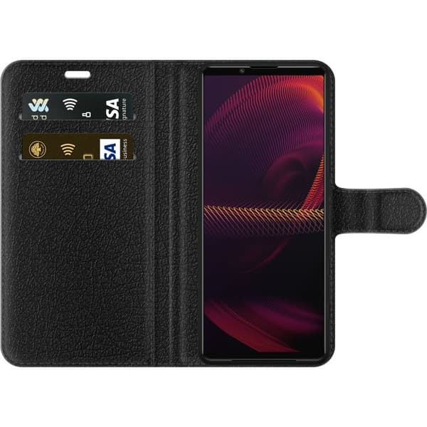 Kompatibel Tegnebogsetui til Sony Xperia 5 III Sovande kattungar beige