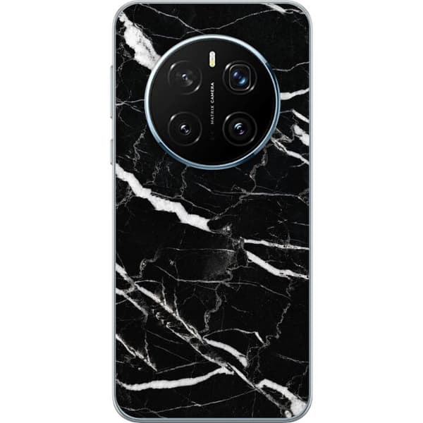 Kompatibel Mobilcover til Honor Magic7 Pro Sort marmorgrafik sort