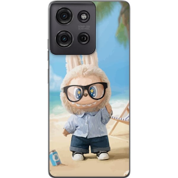 Motorola Moto G75 Gennemsigtig cover Labubu Mørke Drømme