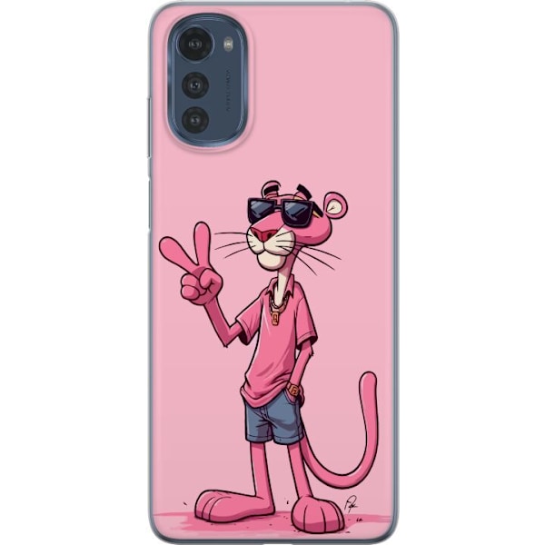 Motorola Moto E32s Genomskinligt Skal Pink Panter Peace