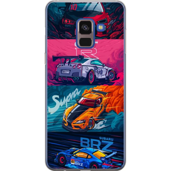 Samsung Galaxy A8 (2018) Gennemsigtig cover Subaru Racing
