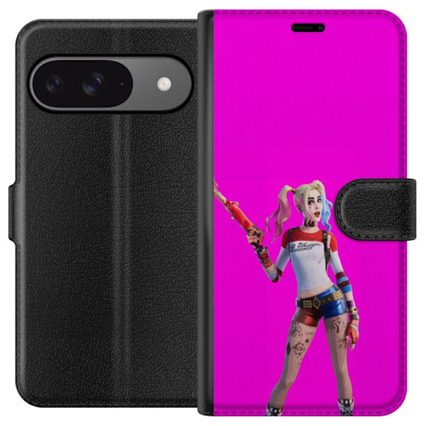 Google Pixel 9 Pro Tegnebogsetui Fortnite - Harley Quinn