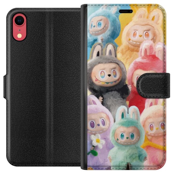 Apple iPhone XR Plånboksfodral Labubu Sketch Style – Handri