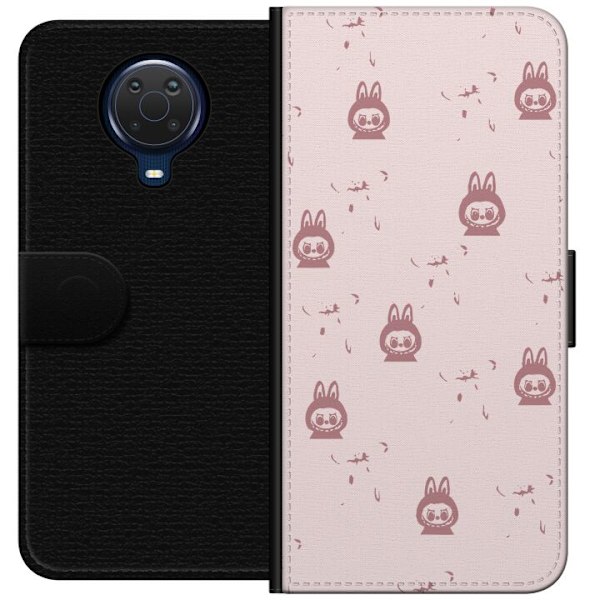 Nokia G20 Lompakkokotelo Labubu Neon Pop - Neonvärinen pop art hirviö