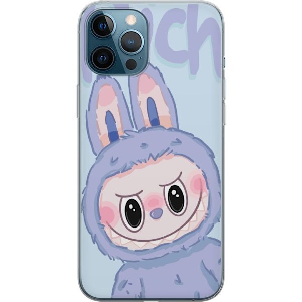 Apple iPhone 12 Pro Max Läpinäkyvä kuori Sininen Jänis Labubu