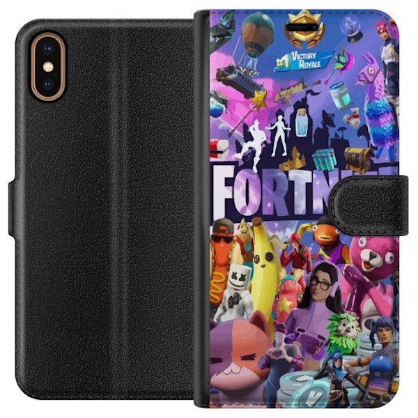 Apple iPhone X Plånboksfodral Fortnite Skins Emotes Battle Ro