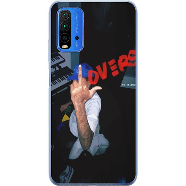 Xiaomi Redmi 9T Genomskinligt Skal Lovers Mystical Romance Kärlek Mystik Design Romantiskt Motiv Populärt Grafiskt Mönster Fashion Stil