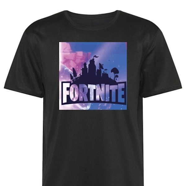 Tränings-T-shirt | Sport-T-shirt för Vuxen Fortnite svart Small