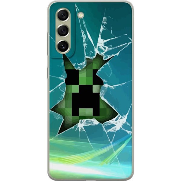 Samsung Galaxy S21 FE 5G Läpinäkyvä kuori MineCraft