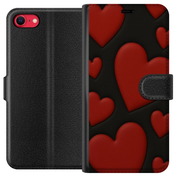 Apple iPhone SE (2020) Plånboksfodral Red Velvet Hearts