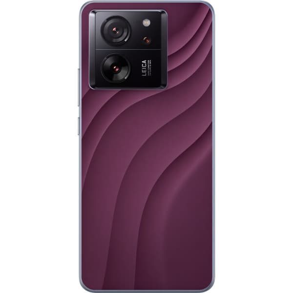 Kompatibelt Mobilskal till Xiaomi 13T Plum Waves lila