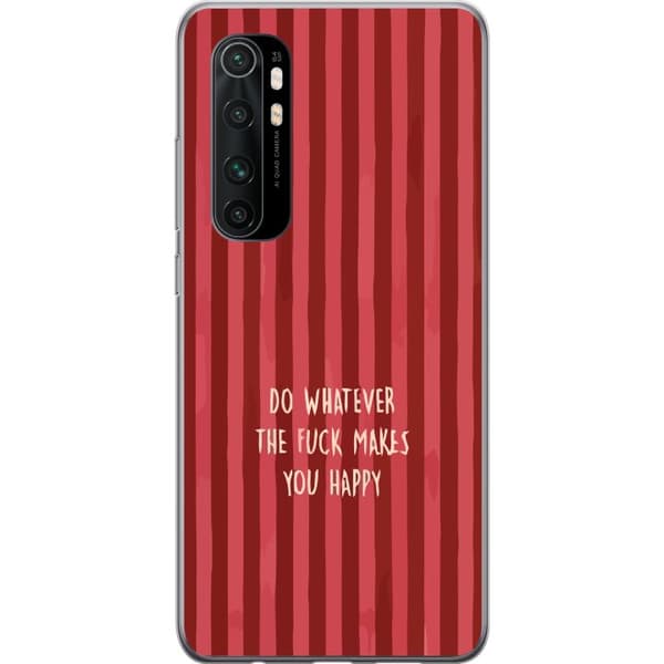 Kompatibelt Mobildeksel til Xiaomi Mi Note 10 Lite Gör det som gör dig glad rød