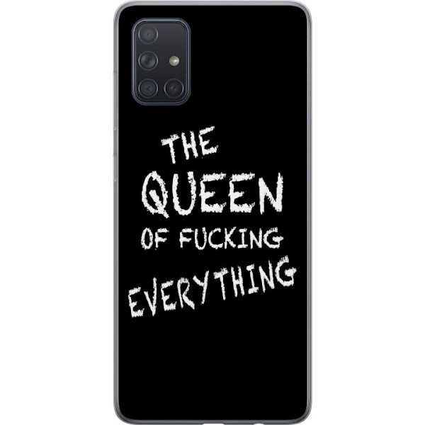 Samsung Galaxy A71 Läpinäkyvä kuori Kaiken kuningatar