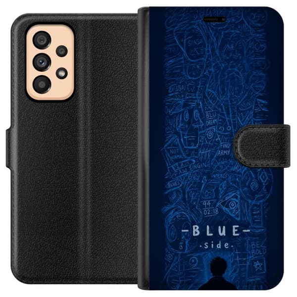 Kompatibelt Plånboksfodral till Samsung Galaxy A53 5G Blue Side illustration blå