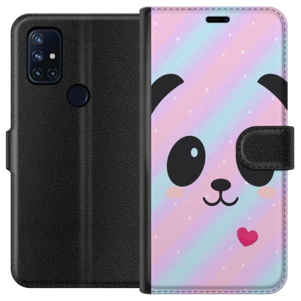 OnePlus Nord N10 5G Lompakkokotelo Sateenkaari Panda