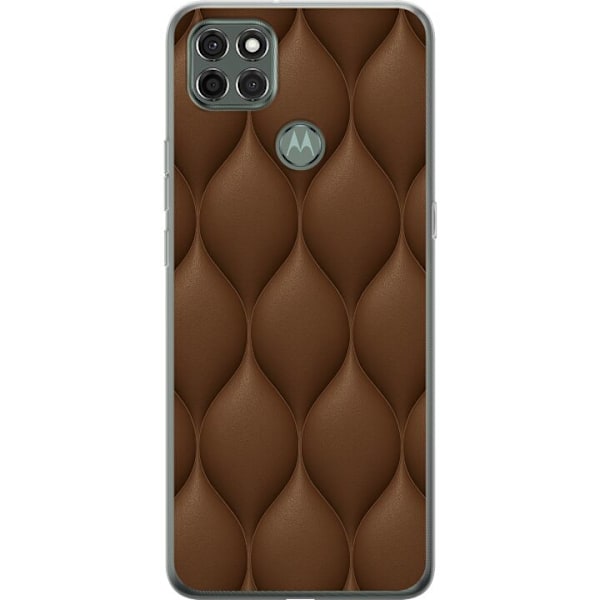 Motorola Moto G9 Power Genomskinligt Skal Cocoa Scales