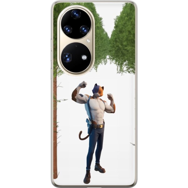 Huawei P50 Pro Gennemsigtig cover Fortnite - Meowscles