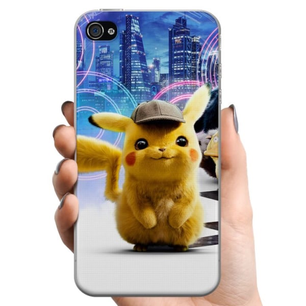 Apple iPhone 4s TPU Mobilskal Detective Pikachu - Pikachu