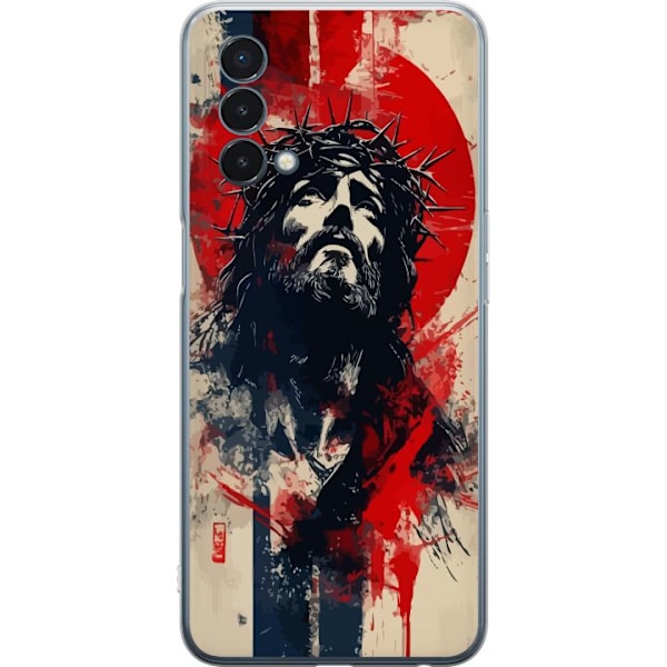 OnePlus Nord N200 5G Läpinäkyvä kuori Jeesus ristillä - kr