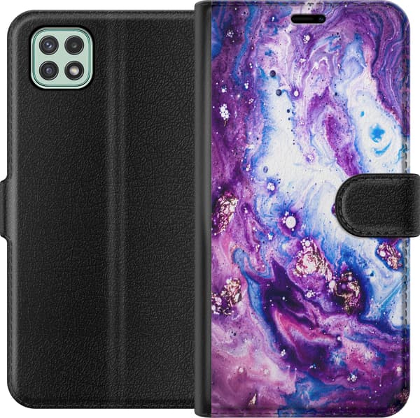 Kompatibelt Plånboksfodral till Samsung Galaxy A22 5G Lila