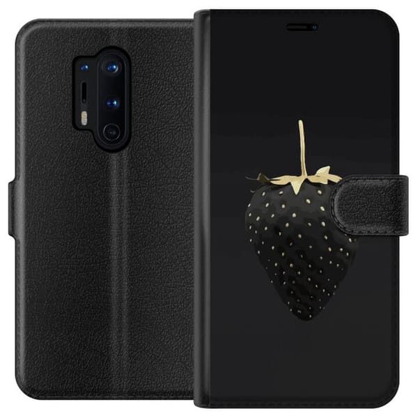 Kompatibel Tegnebogsetui til OnePlus 8 Pro Luksus Jordbær