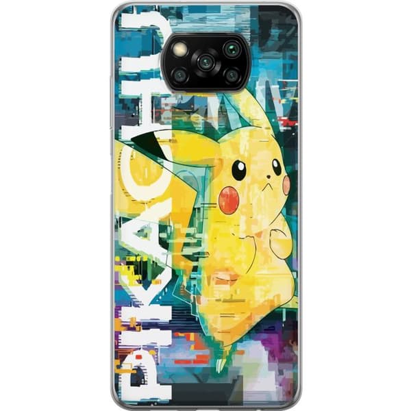Kompatibelt Mobilskal till Xiaomi Poco X3 NFC Pikachu