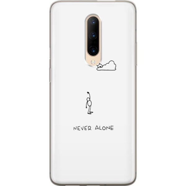 OnePlus 7 Pro Läpinäkyvä kuori Ei koskaan yksin