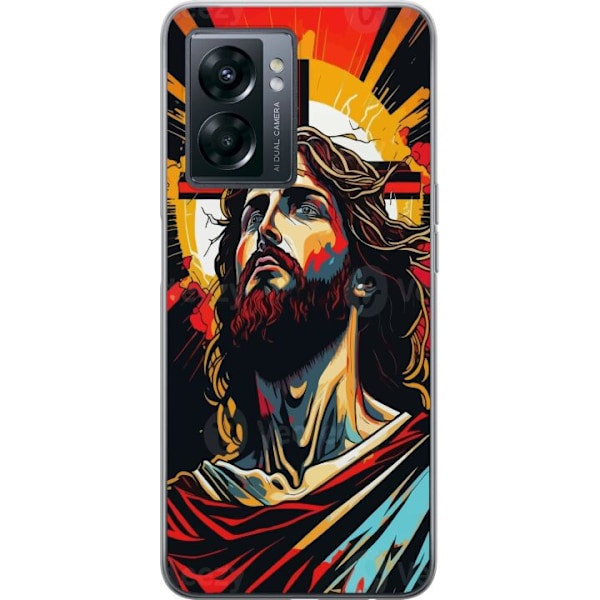 OnePlus Nord N300 Läpinäkyvä kuori Jeesus ja Kortti - uskon