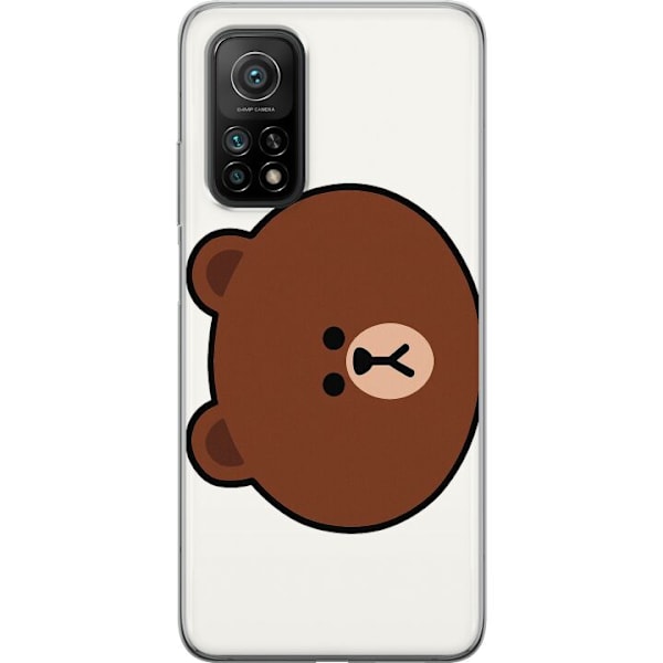 Xiaomi Mi 10T 5G Genomskinligt Skal line friends brown