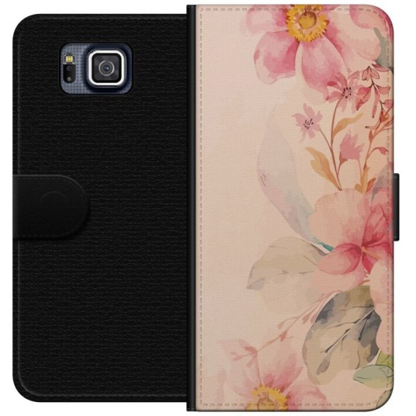 Samsung Galaxy Alpha Plånboksfodral Färgglada Blommor