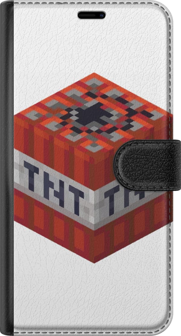 Kompatibelt Plånboksfodral till Samsung Galaxy S21 Minecraft TNT
