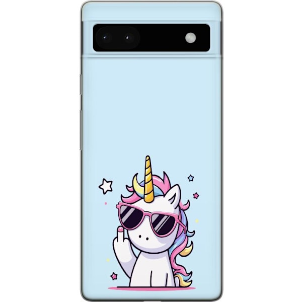 Google Pixel 6a Genomskinligt Skal Unicorn