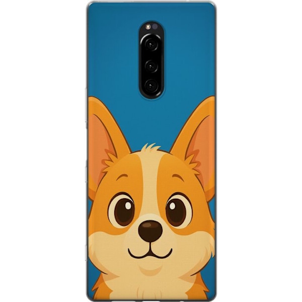 Sony Xperia 1 Genomskinligt Skal Hello Corgi