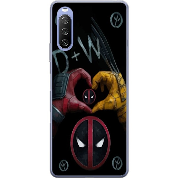 Sony Xperia 10 III Lite Genomskinligt Skal Deadpool & Wolverin